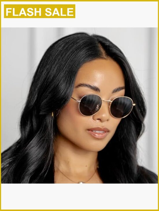 Round Polarized Sunglasses with UV Protection Hiking Driving Beach